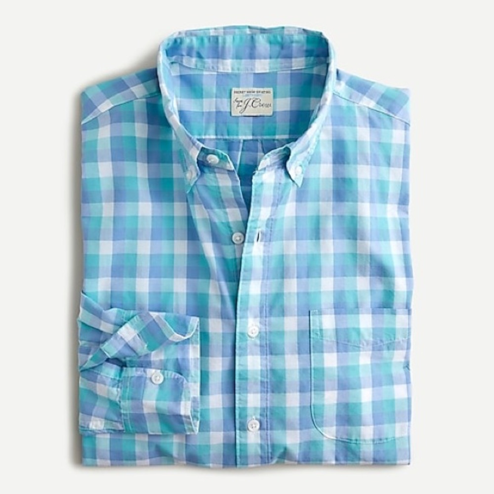 J. Crew Slim lightweight Secret Wash Cotton Shirt